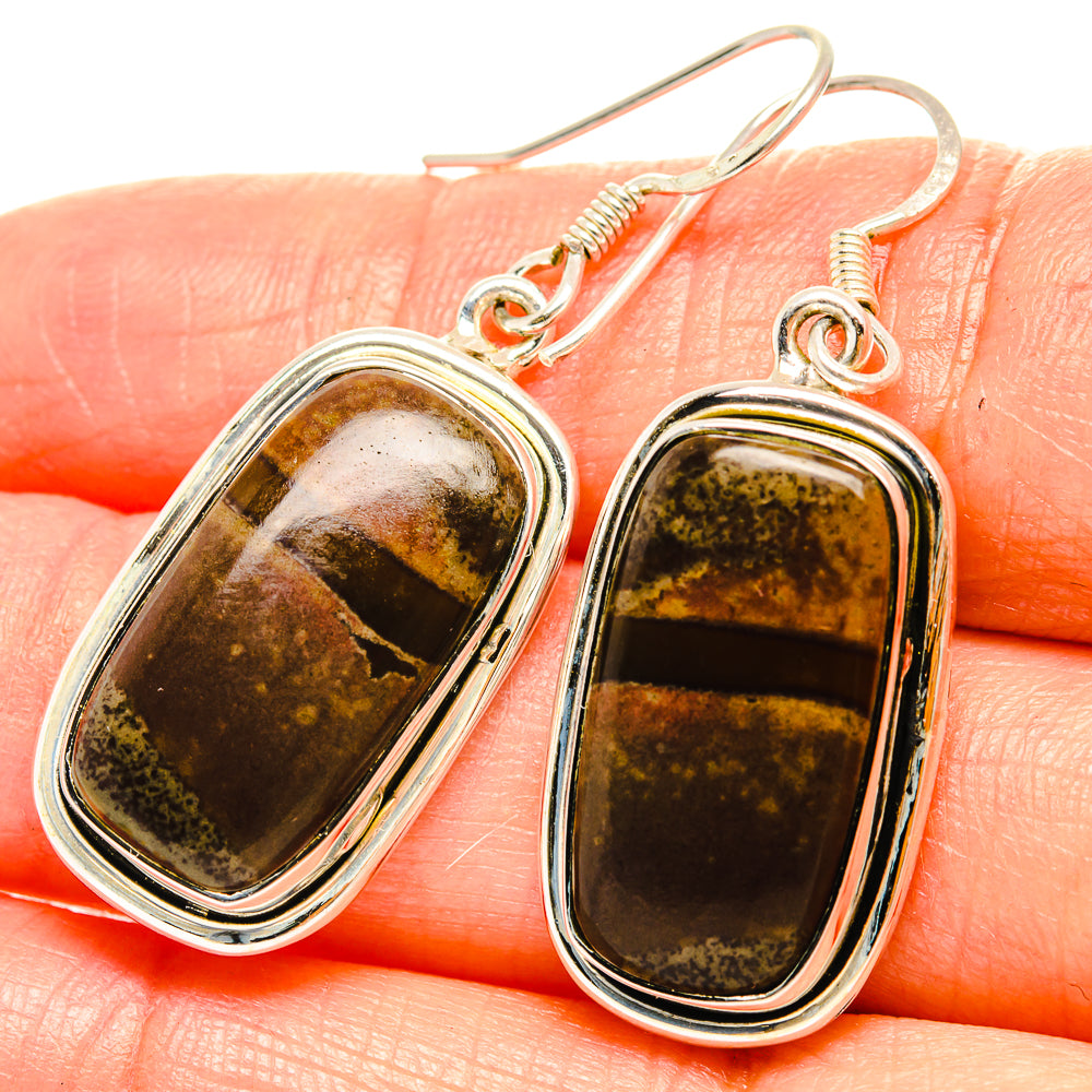 Ocean Jasper Earrings handcrafted by Ana Silver Co - EARR429152
