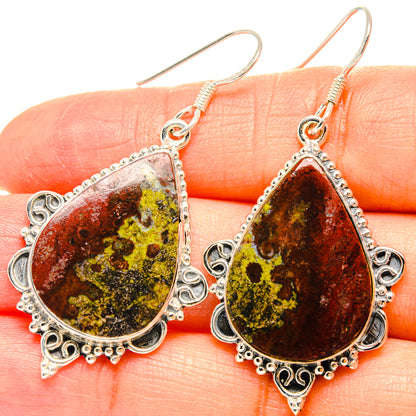 Ocean Jasper Earrings handcrafted by Ana Silver Co - EARR429163