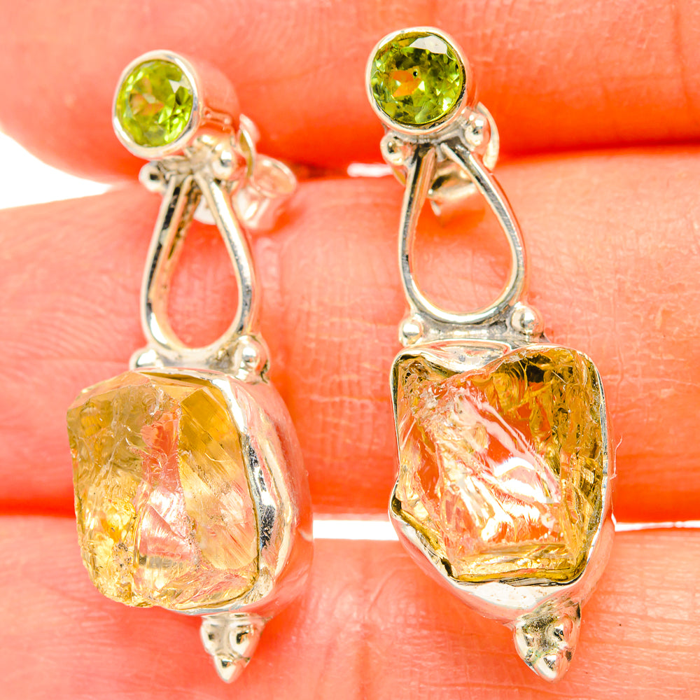 Citrine Earrings handcrafted by Ana Silver Co - EARR429167
