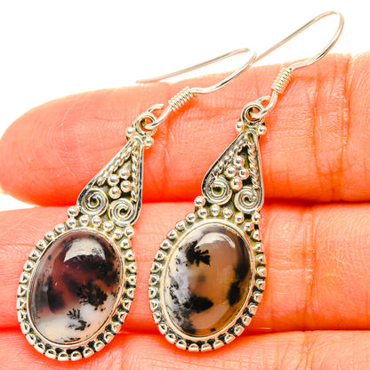 Dendritic Opal Earrings handcrafted by Ana Silver Co - EARR429168