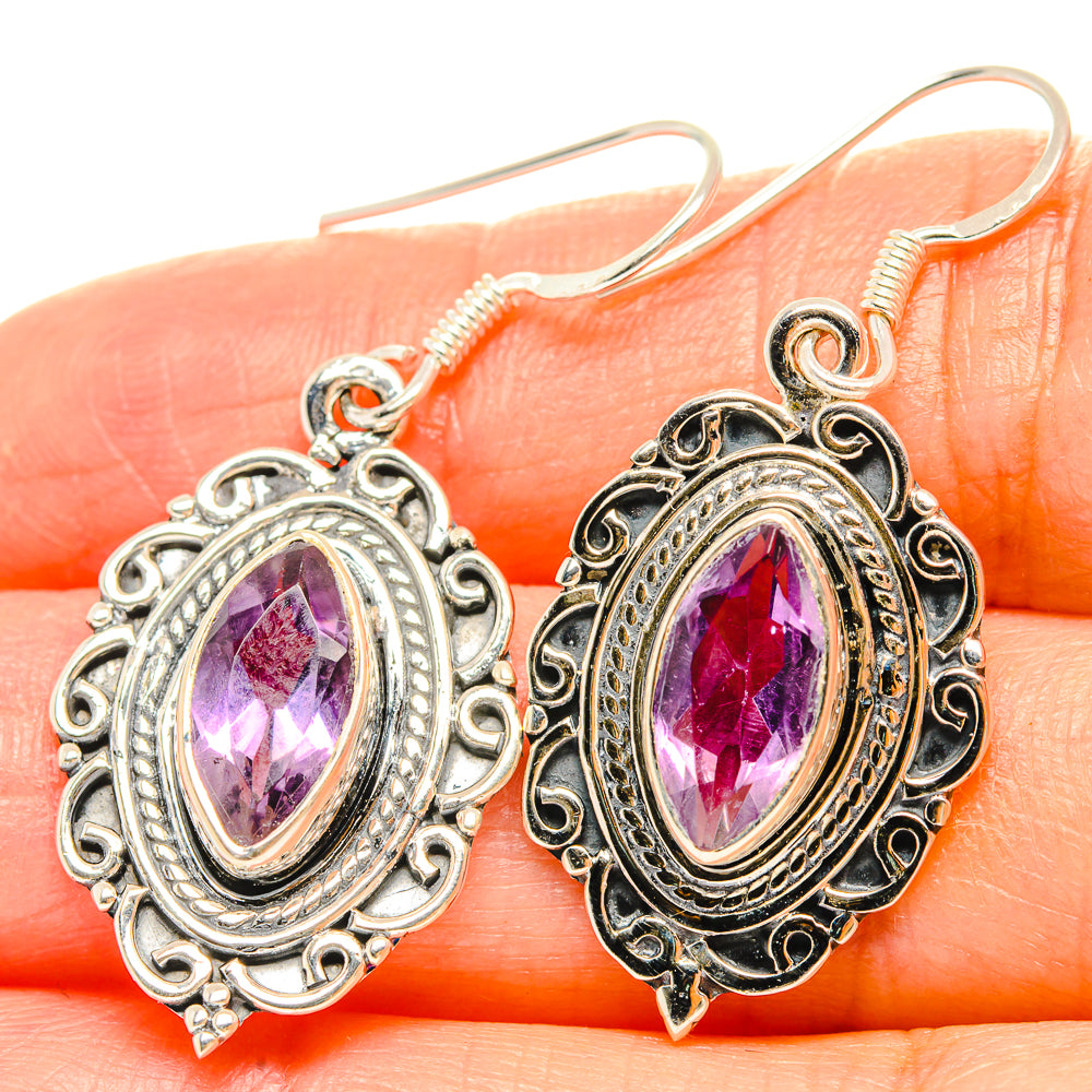 Amethyst Earrings handcrafted by Ana Silver Co - EARR429170