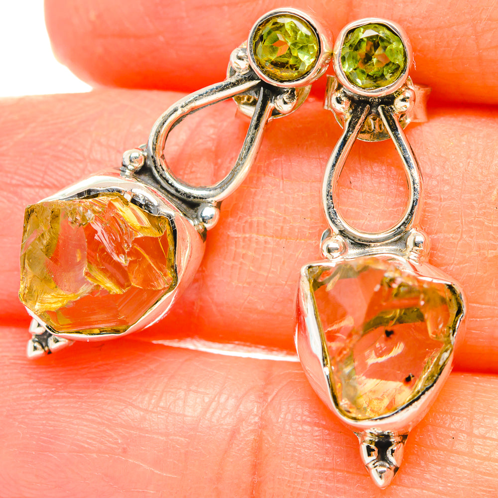 Citrine Earrings handcrafted by Ana Silver Co - EARR429171
