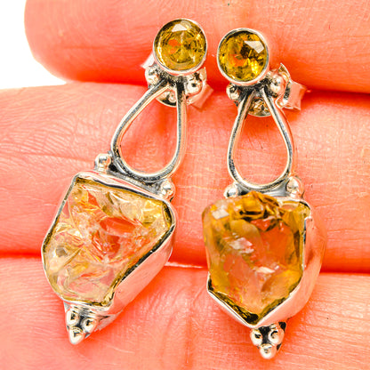 Citrine Earrings handcrafted by Ana Silver Co - EARR429175
