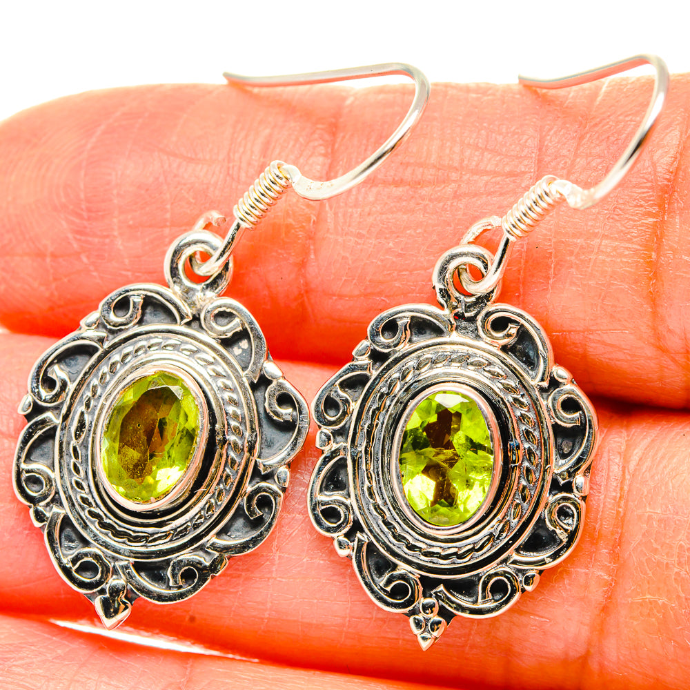 Peridot Earrings handcrafted by Ana Silver Co - EARR429198