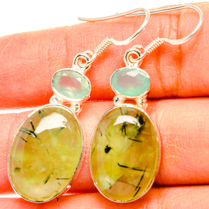 Prehnite Earrings handcrafted by Ana Silver Co - EARR429210