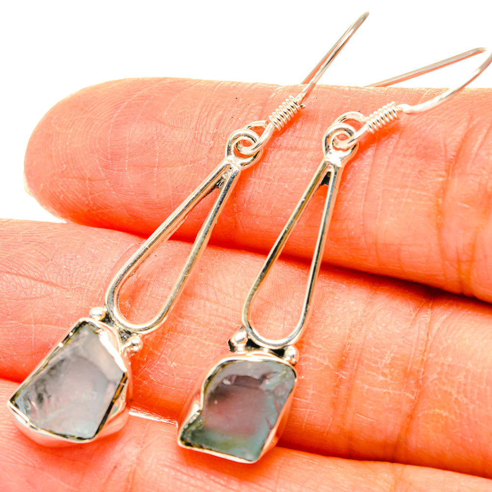 Aquamarine Earrings handcrafted by Ana Silver Co - EARR429215