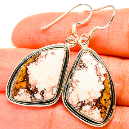 Wild Horse Jasper Earrings handcrafted by Ana Silver Co - EARR429216