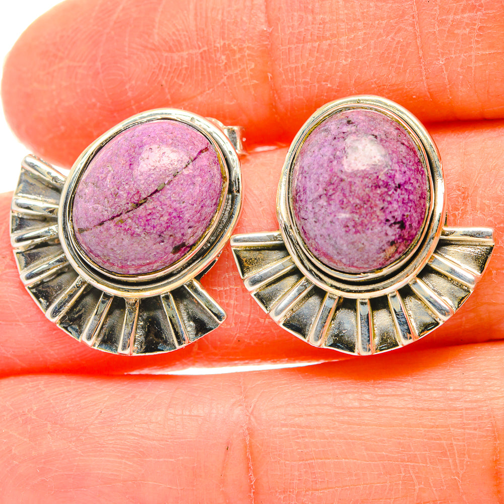 Stichtite Earrings handcrafted by Ana Silver Co - EARR429219