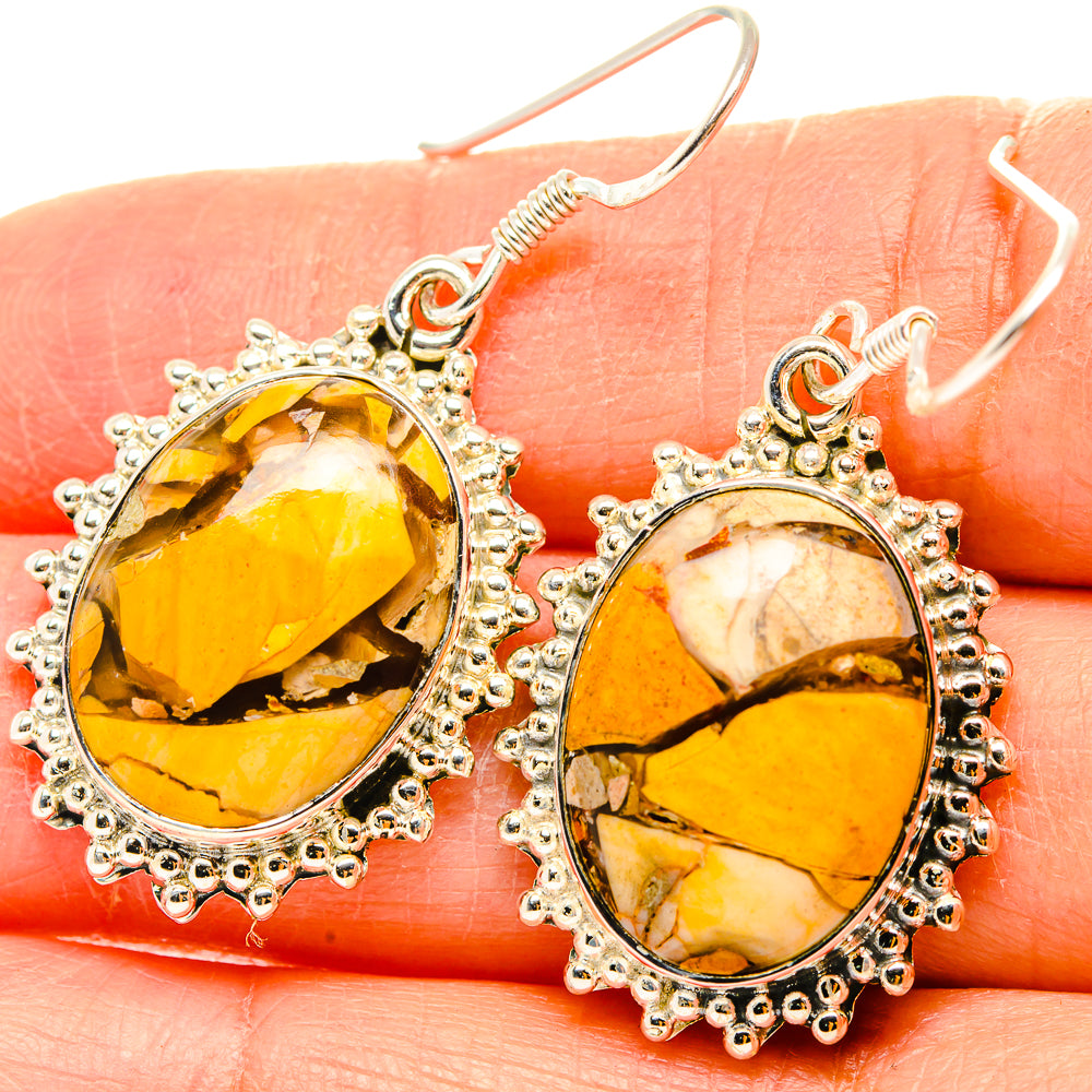 Brecciated Mookaite Earrings handcrafted by Ana Silver Co - EARR429234