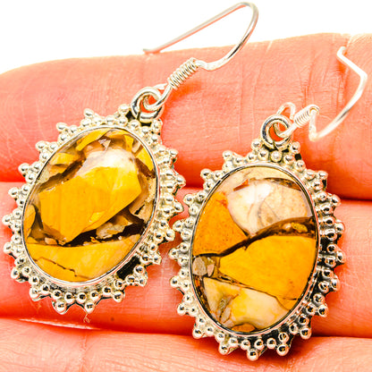 Brecciated Mookaite Earrings handcrafted by Ana Silver Co - EARR429234