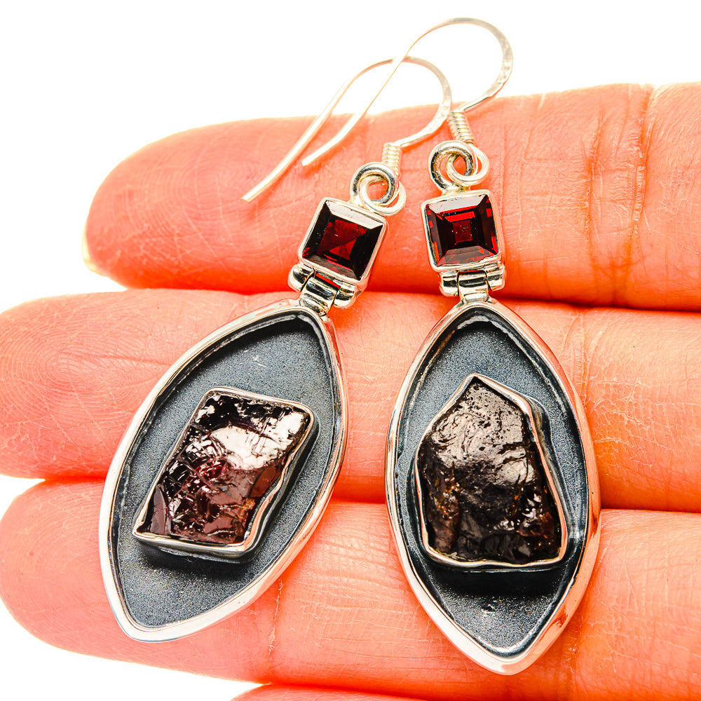 Garnet Earrings handcrafted by Ana Silver Co - EARR429236