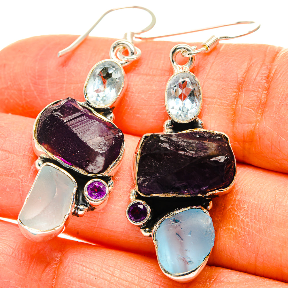 Amethyst Earrings handcrafted by Ana Silver Co - EARR429242