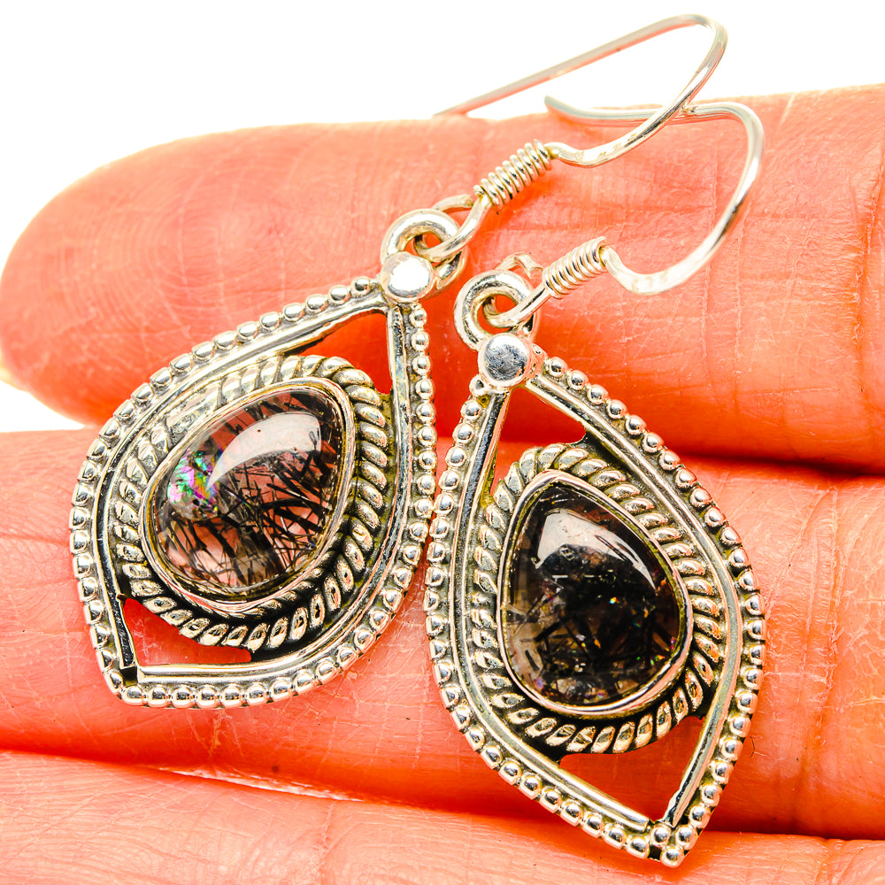 Tourmalinated Quartz Earrings handcrafted by Ana Silver Co - EARR429244