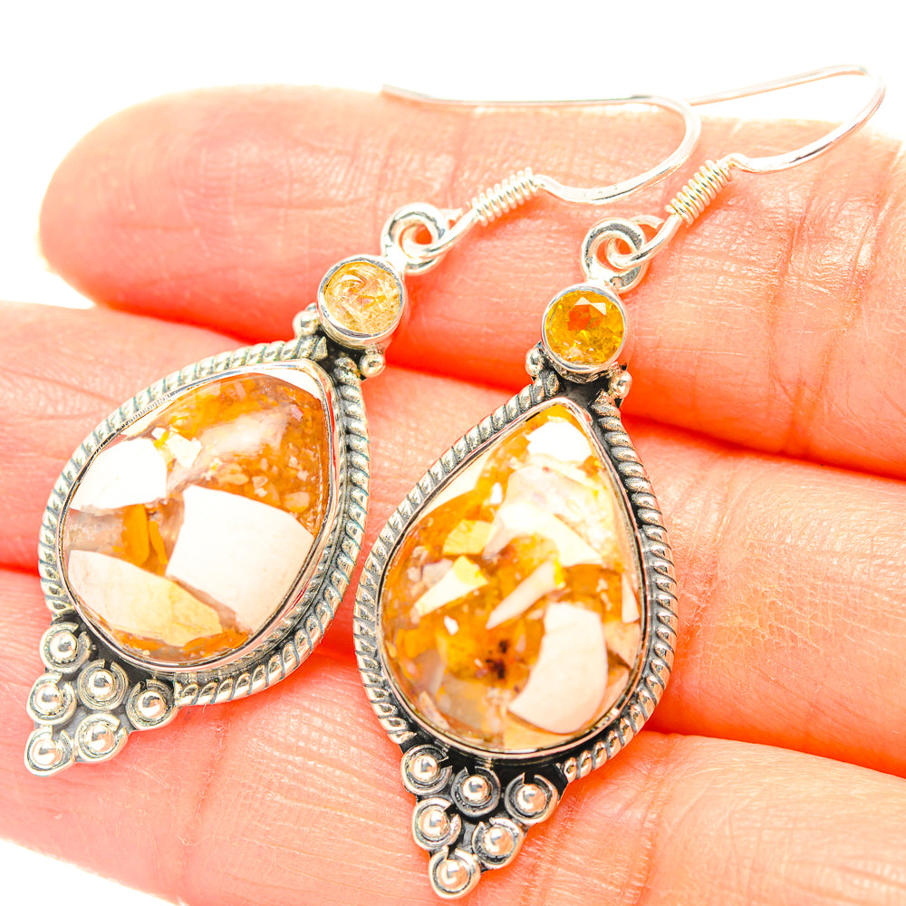 Brecciated Mookaite Earrings handcrafted by Ana Silver Co - EARR429249