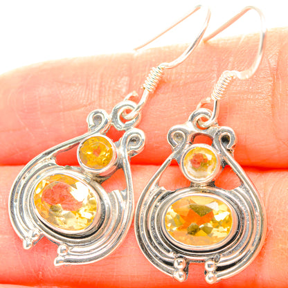 Citrine Earrings handcrafted by Ana Silver Co - EARR429256