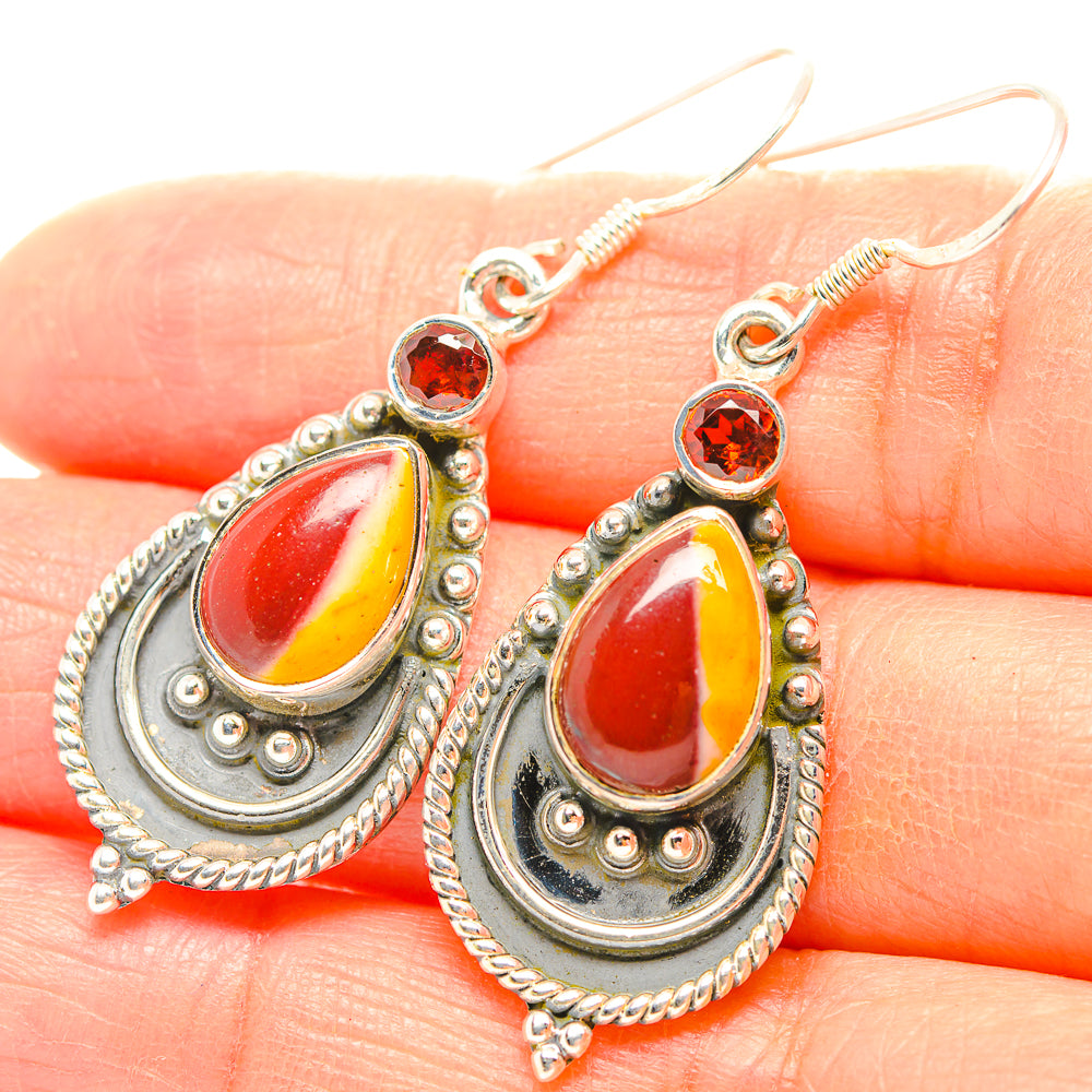 Mookaite Earrings handcrafted by Ana Silver Co - EARR429271