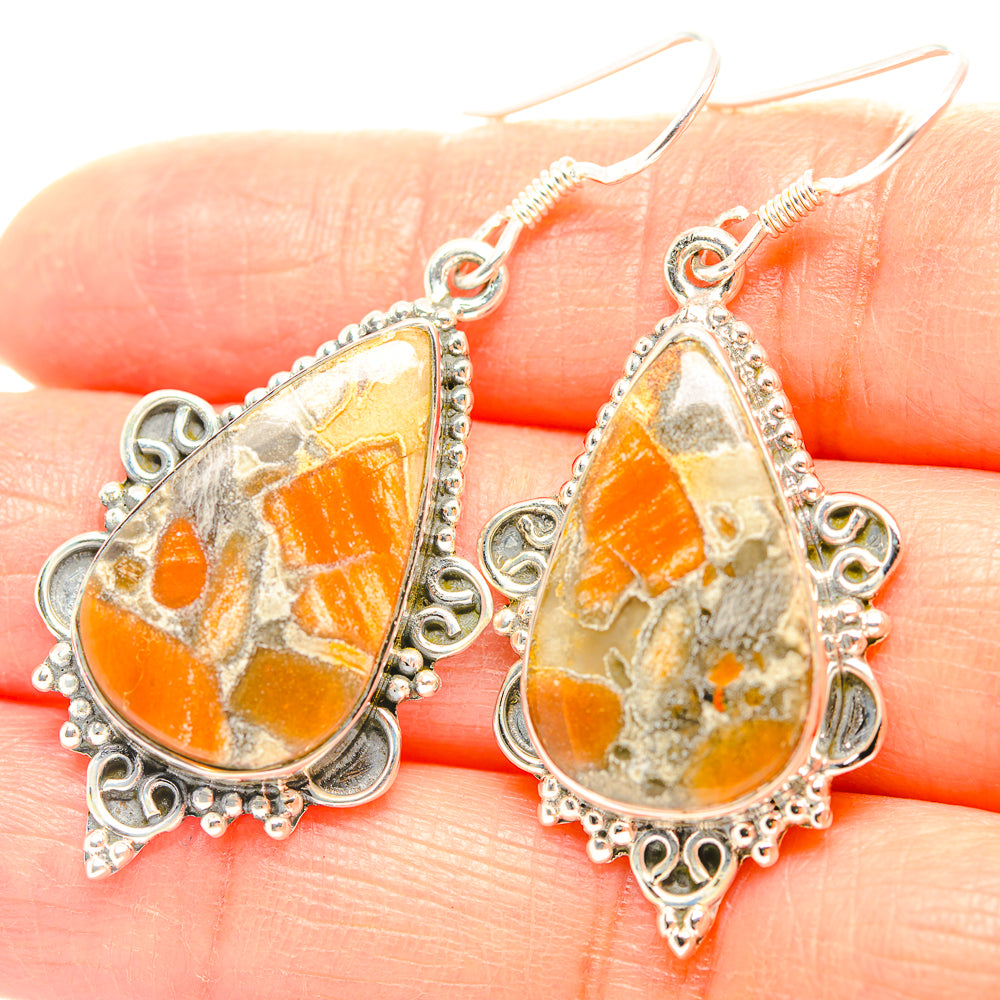 Brecciated Mookaite Earrings handcrafted by Ana Silver Co - EARR429273