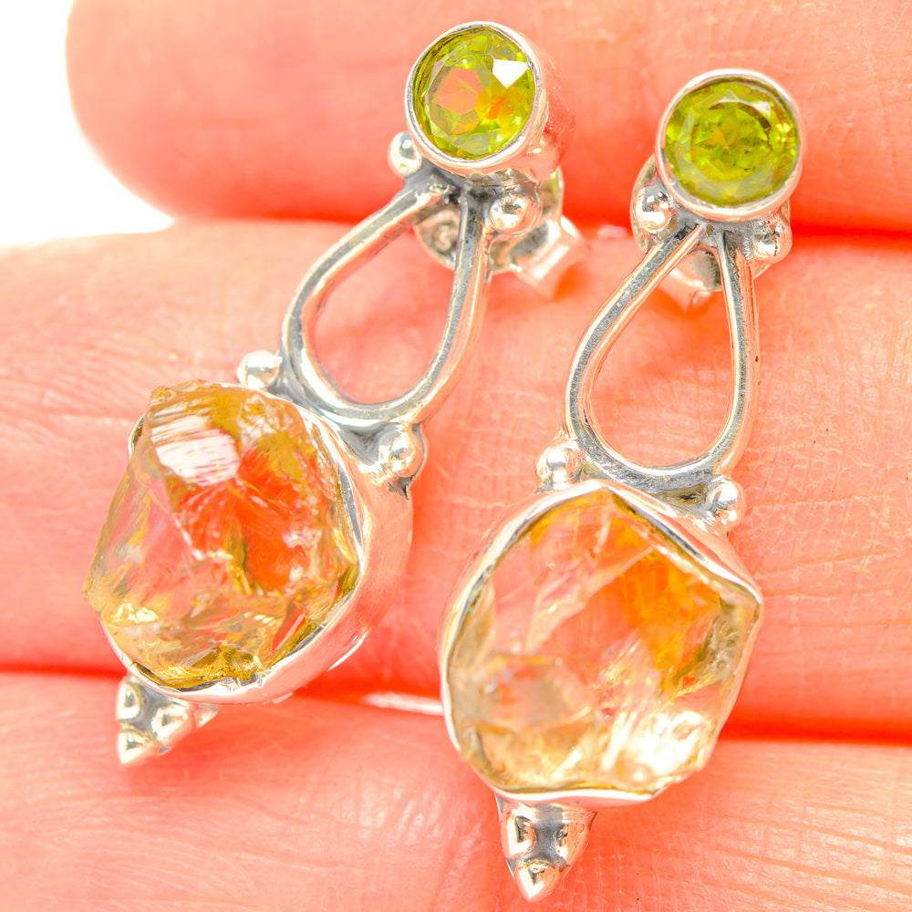 Citrine Earrings handcrafted by Ana Silver Co - EARR429277