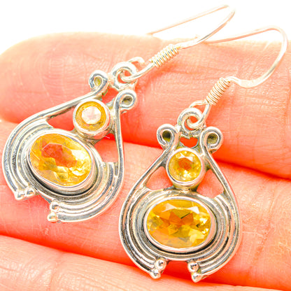 Citrine Earrings handcrafted by Ana Silver Co - EARR429278