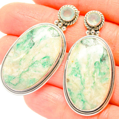 Green Jasper Earrings handcrafted by Ana Silver Co - EARR429286