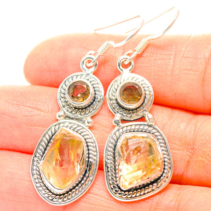 Citrine Earrings handcrafted by Ana Silver Co - EARR429294
