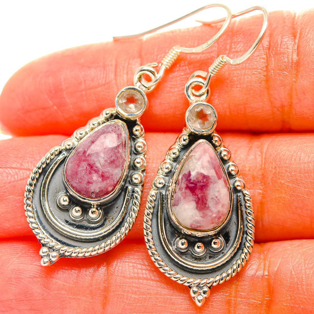 Lepidolite Earrings handcrafted by Ana Silver Co - EARR429297