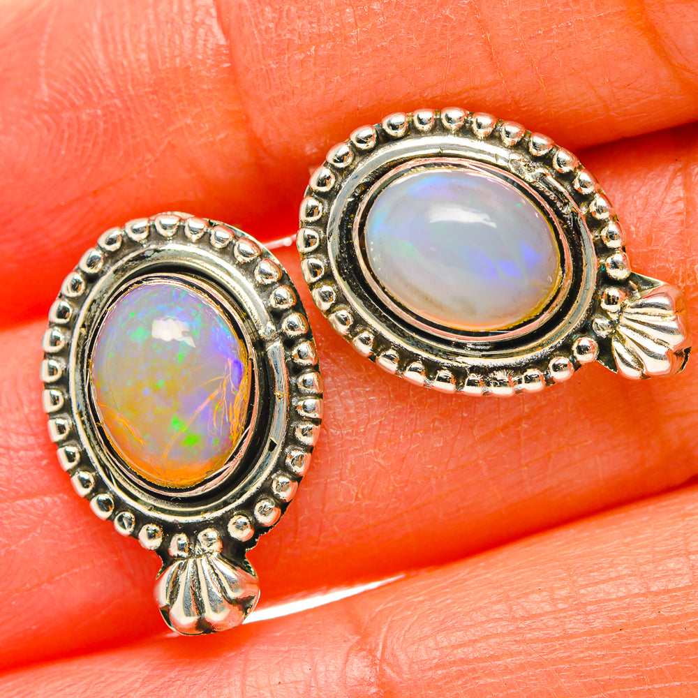 Ethiopian Opal Earrings handcrafted by Ana Silver Co - EARR429303