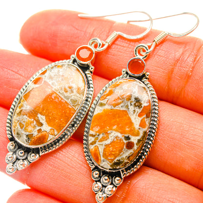 Brecciated Mookaite Earrings handcrafted by Ana Silver Co - EARR429305