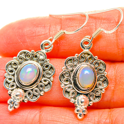 Ethiopian Opal Earrings handcrafted by Ana Silver Co - EARR429306