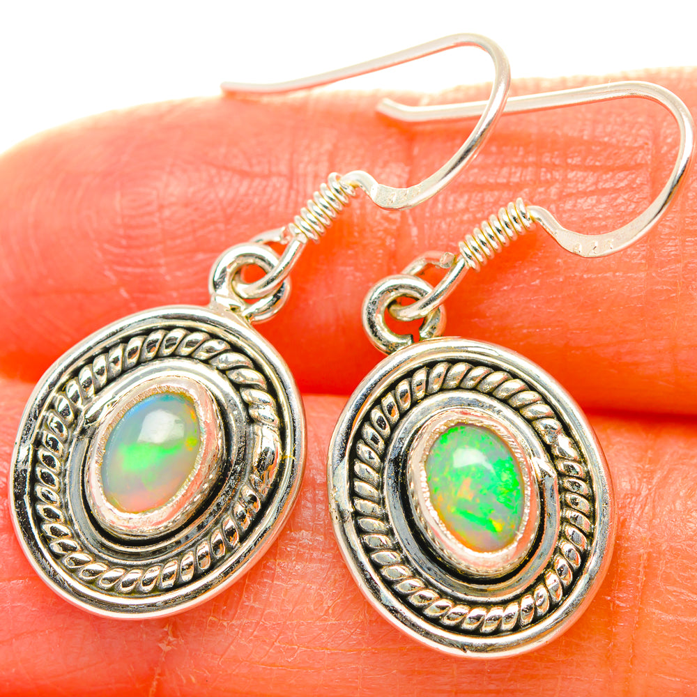 Ethiopian Opal Earrings handcrafted by Ana Silver Co - EARR429307