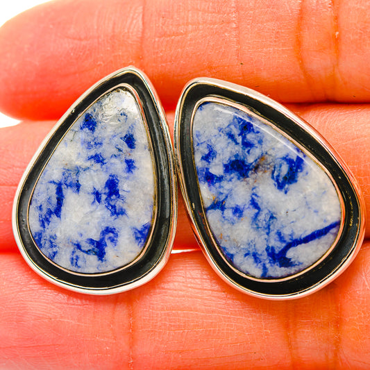 Sodalite Earrings handcrafted by Ana Silver Co - EARR429323