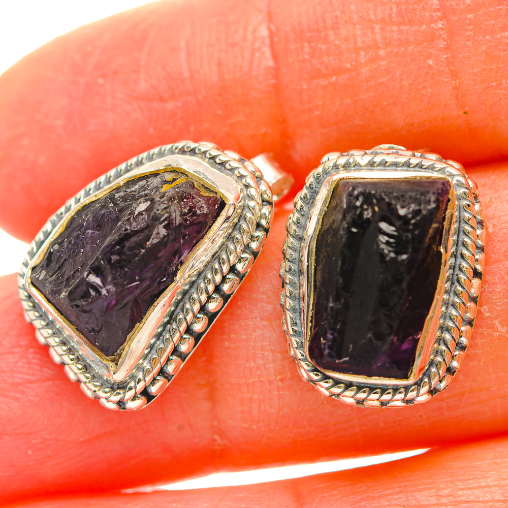 Amethyst Earrings handcrafted by Ana Silver Co - EARR429325