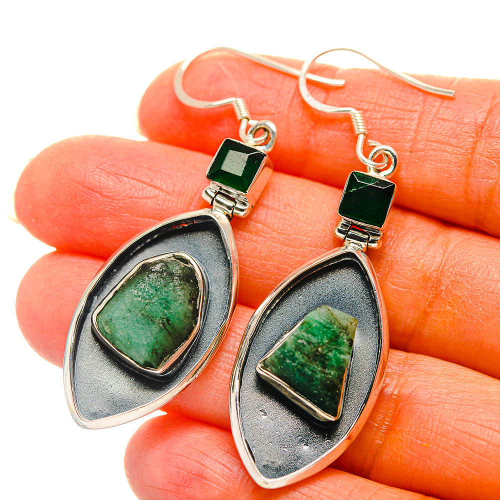 Chrysoprase Earrings handcrafted by Ana Silver Co - EARR429329