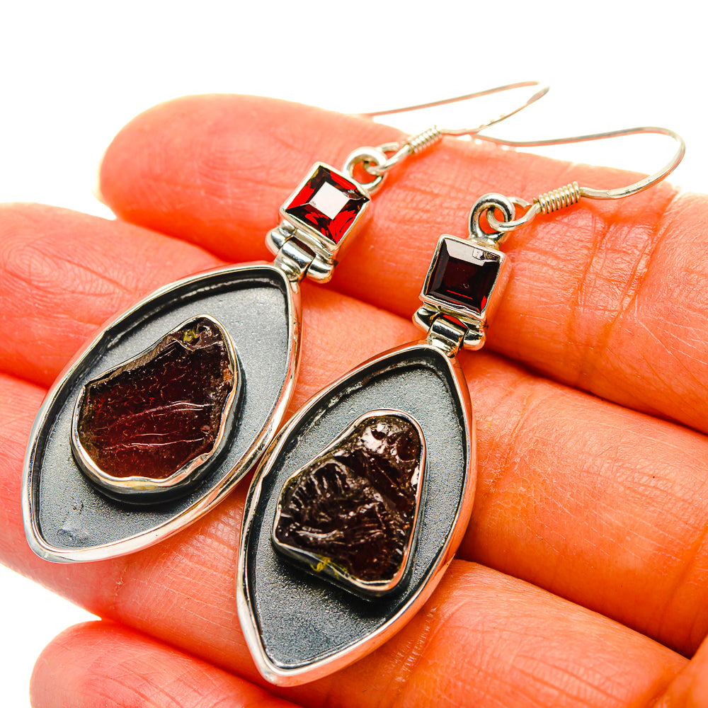 Garnet Earrings handcrafted by Ana Silver Co - EARR429330