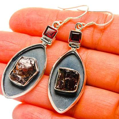 Garnet Earrings handcrafted by Ana Silver Co - EARR429341