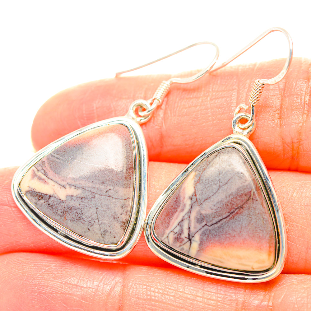 Butterfly Jasper Earrings handcrafted by Ana Silver Co - EARR429345