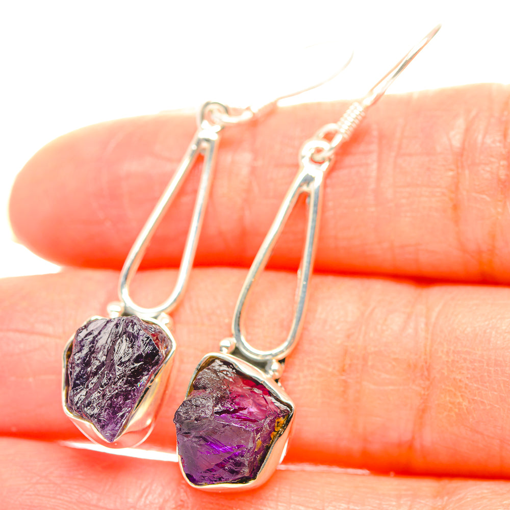 Amethyst Earrings handcrafted by Ana Silver Co - EARR429346