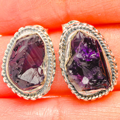 Amethyst Earrings handcrafted by Ana Silver Co - EARR429348