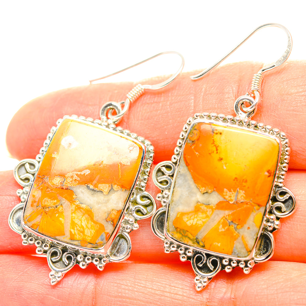 Brecciated Mookaite Earrings handcrafted by Ana Silver Co - EARR429355