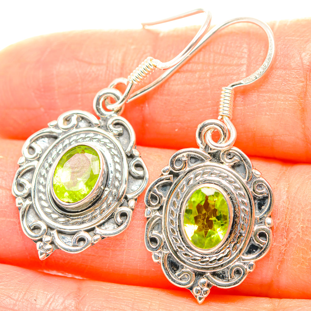 Peridot Earrings handcrafted by Ana Silver Co - EARR429359