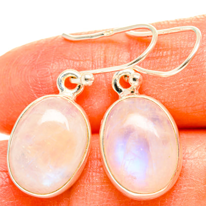 Rainbow Moonstone Earrings handcrafted by Ana Silver Co - EARR429367