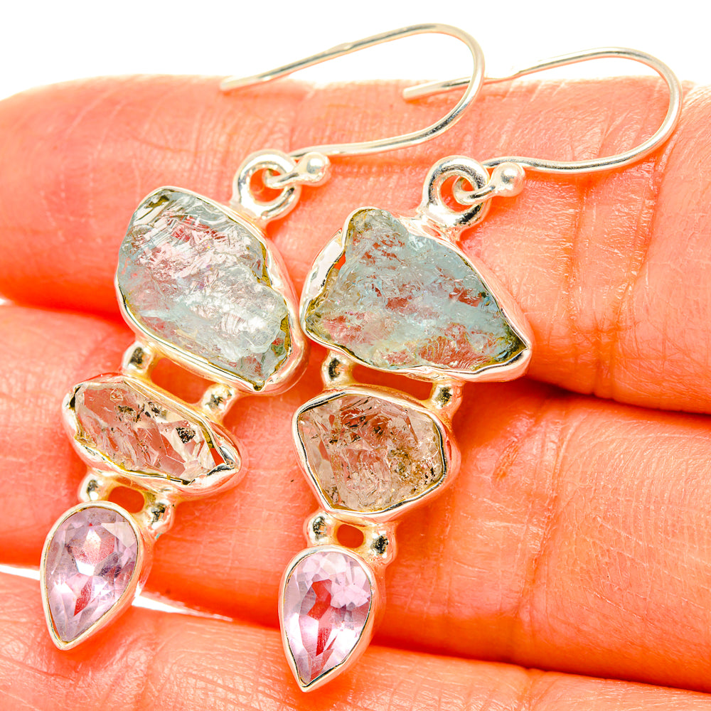 Aquamarine Earrings handcrafted by Ana Silver Co - EARR429368