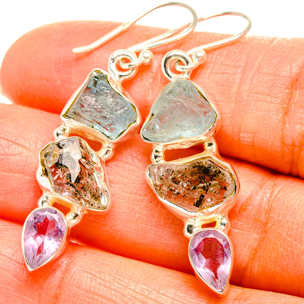 Aquamarine Earrings handcrafted by Ana Silver Co - EARR429373