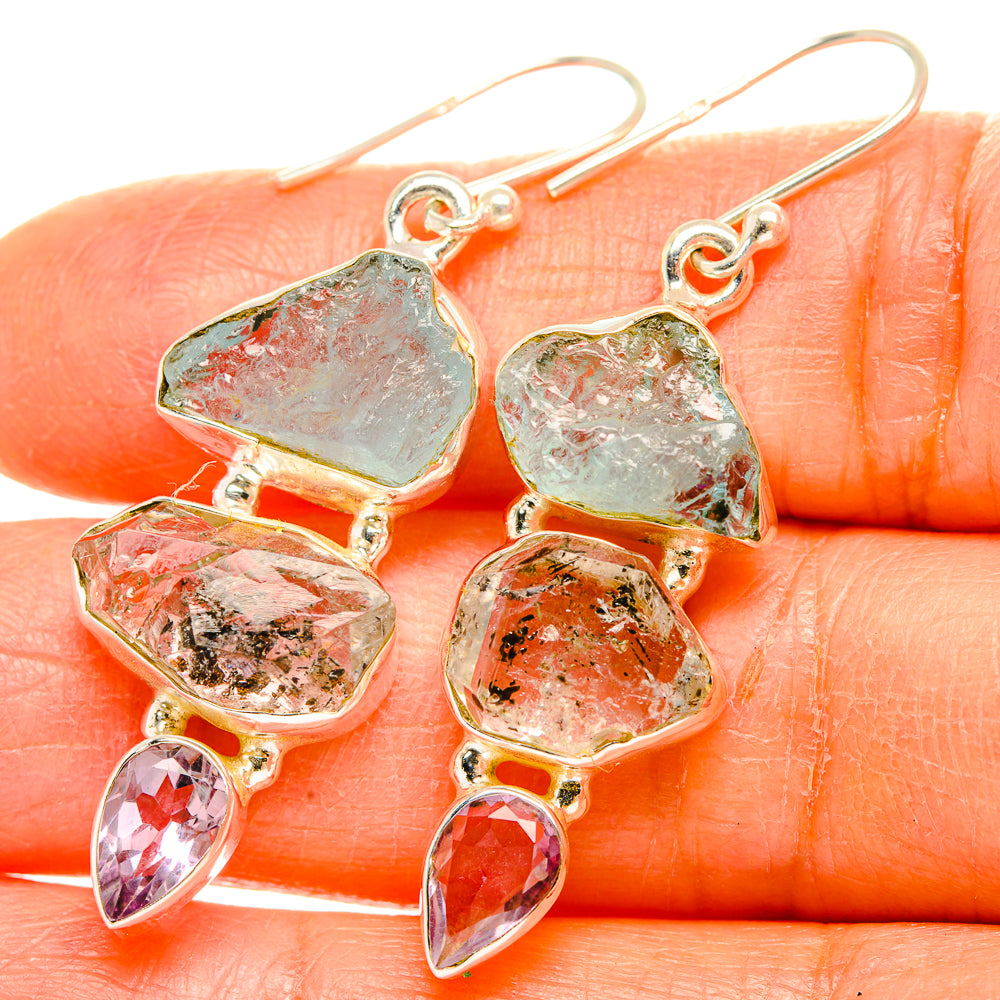 Aquamarine Earrings handcrafted by Ana Silver Co - EARR429383