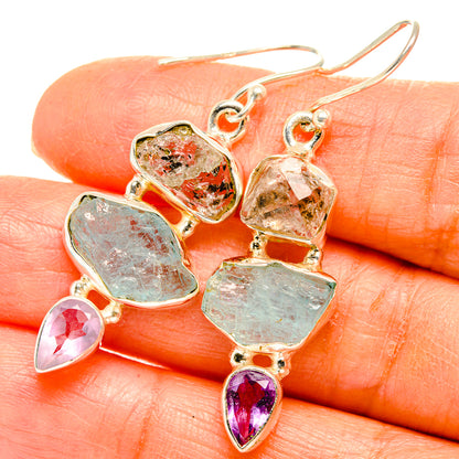 Aquamarine Earrings handcrafted by Ana Silver Co - EARR429385