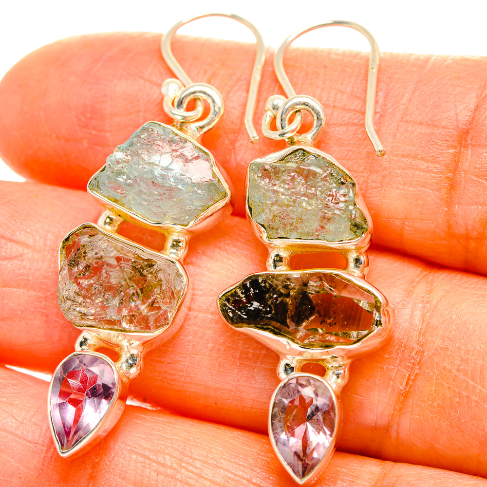 Aquamarine Earrings handcrafted by Ana Silver Co - EARR429386