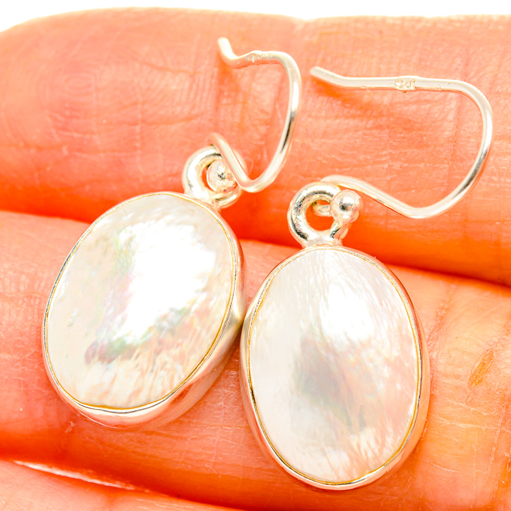 Rainbow Moonstone Earrings handcrafted by Ana Silver Co - EARR429388