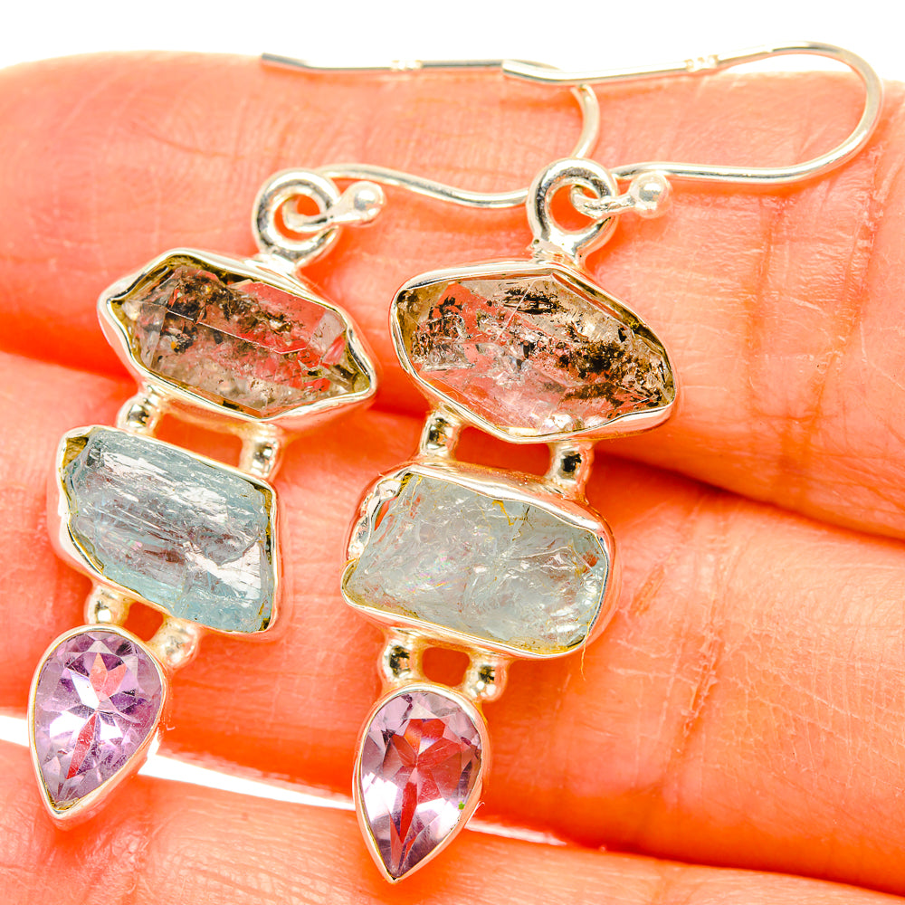 Aquamarine Earrings handcrafted by Ana Silver Co - EARR429394