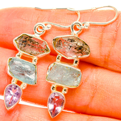 Aquamarine Earrings handcrafted by Ana Silver Co - EARR429394