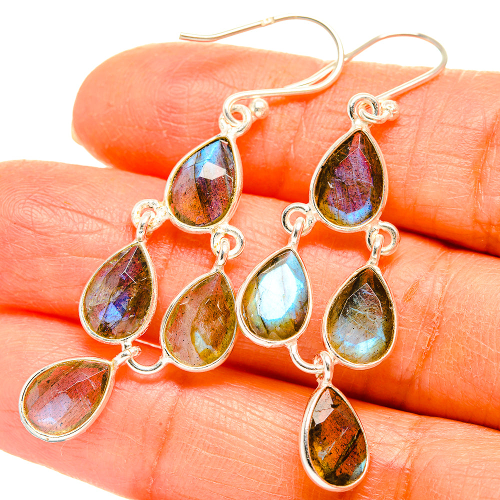 Labradorite Earrings handcrafted by Ana Silver Co - EARR429396
